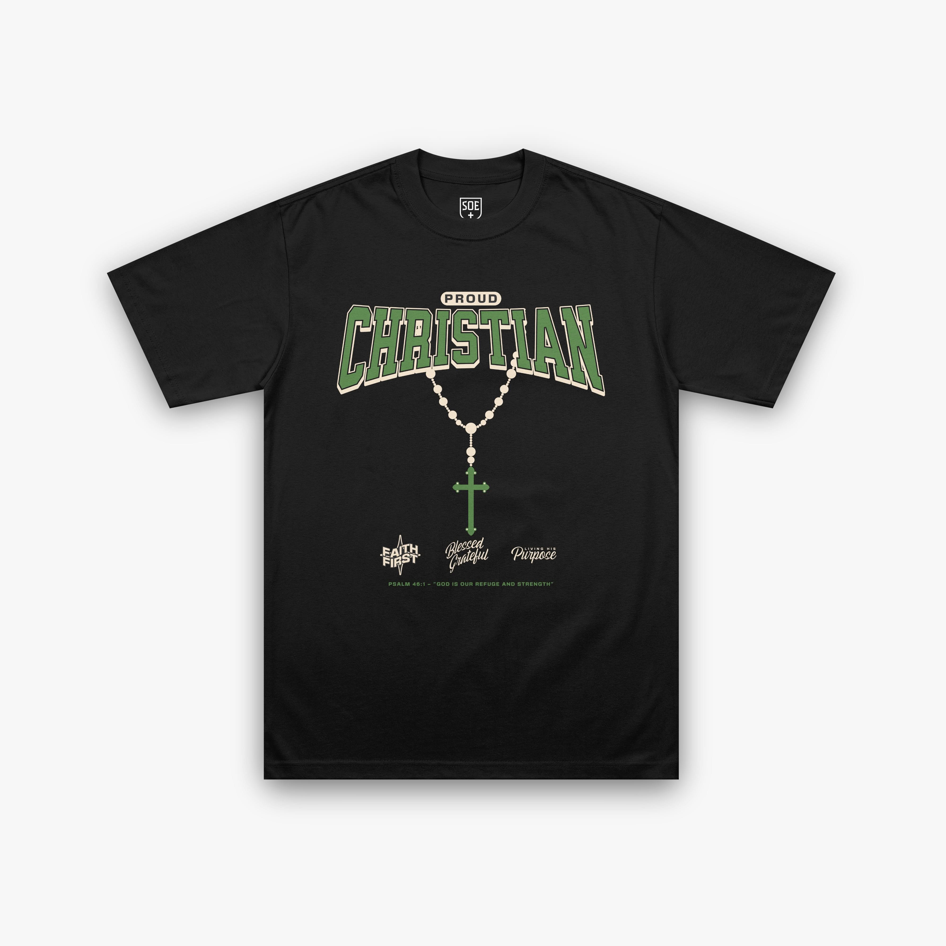 PROUD CHRISTIAN T-Shirt - Black